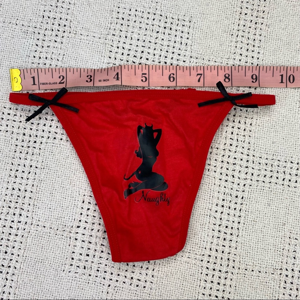 Red Playboy thong - Picture 8 of 9